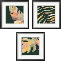 Framed 'Palm Grove 3 Piece Framed Art Print Set' border=