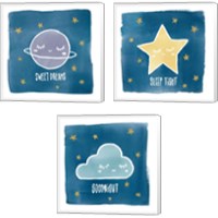 Framed 'Night Sky 3 Piece Canvas Print Set' border=