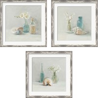 Framed 'Light Freesia Spa 3 Piece Framed Art Print Set' border=