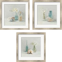 Framed 'Light Freesia Spa 3 Piece Framed Art Print Set' border=