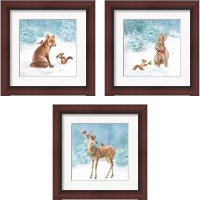 Framed 'Woodland Celebration 3 Piece Framed Art Print Set' border=