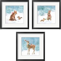 Framed 'Woodland Celebration 3 Piece Framed Art Print Set' border=