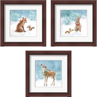 Framed 'Woodland Celebration 3 Piece Framed Art Print Set' border=