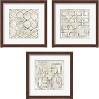 Framed 'Onyx 3 Piece Framed Art Print Set' border=