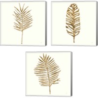 Framed 'Gilded Palm 3 Piece Canvas Print Set' border=