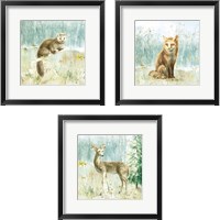 Framed 'Meadows Edge 3 Piece Framed Art Print Set' border=