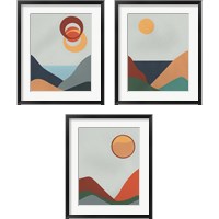 Framed 'Madera Heat 3 Piece Framed Art Print Set' border=