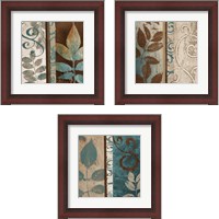 Framed 'Fall to Winter 3 Piece Framed Art Print Set' border=