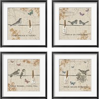 Framed Words that Count 4 Piece Framed Art Print Set