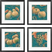 Framed 'Lovely Fruits 4 Piece Framed Art Print Set' border=