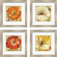 Framed 'Primavera 4 Piece Framed Art Print Set' border=