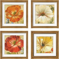 Framed 'Primavera 4 Piece Framed Art Print Set' border=