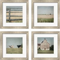 Framed Neutral Country 4 Piece Framed Art Print Set