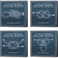 Framed Vintage Sailing Knots 4 Piece Canvas Print Set