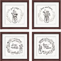 Framed 'Our Nest 4 Piece Framed Art Print Set' border=