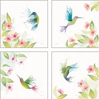 Framed 'Flit 4 Piece Art Print Set' border=