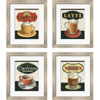 Framed 'Coffee Moment 4 Piece Framed Art Print Set' border=