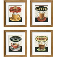 Framed 'Coffee Moment 4 Piece Framed Art Print Set' border=