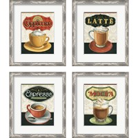Framed 'Coffee Moment 4 Piece Framed Art Print Set' border=