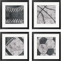 Framed Sports 4 Piece Framed Art Print Set