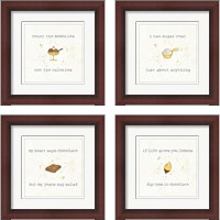 Framed 'Calorie Cuties 4 Piece Framed Art Print Set' border=