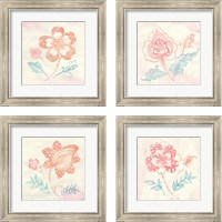 Framed 'Eastern Boho 4 Piece Framed Art Print Set' border=