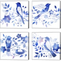 Framed 'Avian Twilight 4 Piece Canvas Print Set' border=