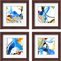 Framed 'Formulation  4 Piece Framed Art Print Set' border=