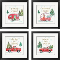 Framed Christmas in the Country 4 Piece Framed Art Print Set