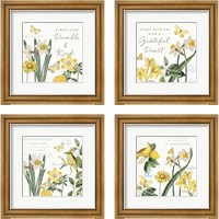 Framed 'Citron Curiosities 4 Piece Framed Art Print Set' border=