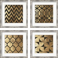 Framed 'Art Deco 4 Piece Framed Art Print Set' border=