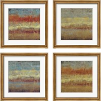 Framed 'Subtle 4 Piece Framed Art Print Set' border=