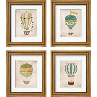 Framed 'Balloon Expo 4 Piece Framed Art Print Set' border=