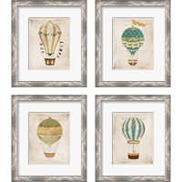 Framed 'Balloon Expo 4 Piece Framed Art Print Set' border=