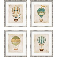 Framed 'Balloon Expo 4 Piece Framed Art Print Set' border=