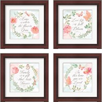 Framed 'Watercolorful 4 Piece Framed Art Print Set' border=