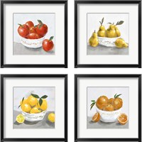 Framed 'Oranges & Lemons 4 Piece Framed Art Print Set' border=