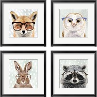 Framed 'Four-eyed Forester 4 Piece Framed Art Print Set' border=