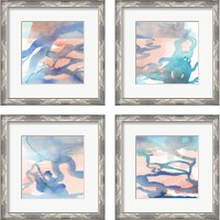 Framed 'Suffusion  4 Piece Framed Art Print Set' border=