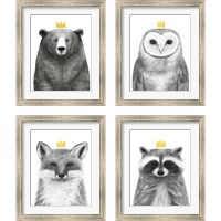 Framed 'Royal Forrester 4 Piece Framed Art Print Set' border=