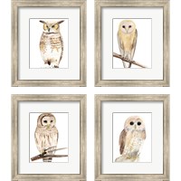 Framed 'Hoo Dis  4 Piece Framed Art Print Set' border=