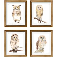 Framed 'Hoo Dis  4 Piece Framed Art Print Set' border=