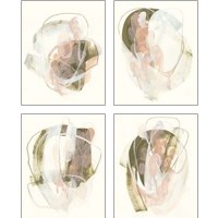 Framed 'Hyacinth Gesture  4 Piece Art Print Set' border=