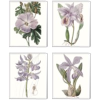 Framed 'Lavender Beauties 4 Piece Canvas Print Set' border=