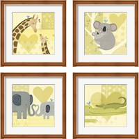 Framed 'Mama and Me 4 Piece Framed Art Print Set' border=