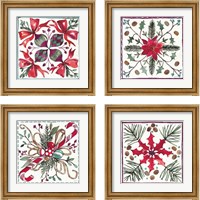 Framed 'Seasonal Charm 4 Piece Framed Art Print Set' border=