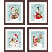 Framed 'Baked with Love 4 Piece Framed Art Print Set' border=