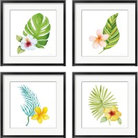 Framed 'Treasures of the Tropics 4 Piece Framed Art Print Set' border=