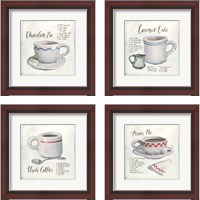 Framed 'American Diner 4 Piece Framed Art Print Set' border=