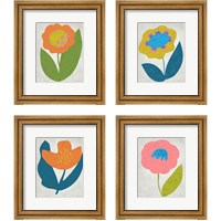 Framed 'Summer Soiree 4 Piece Framed Art Print Set' border=